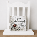 Always with you Ladybug Memorial Wood Sign - The Cozy Beam