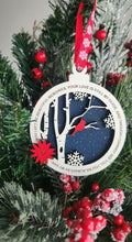 Cardinal Memorial Ornament - Memorial Keepsake Ornament - The Cozy Beam