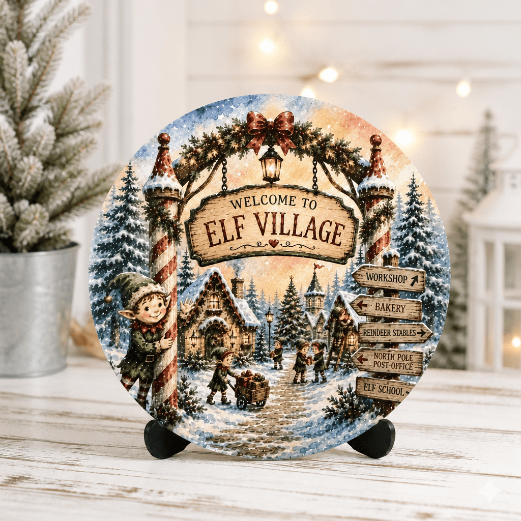 Elf Village Sign Collection - The Cozy Beam