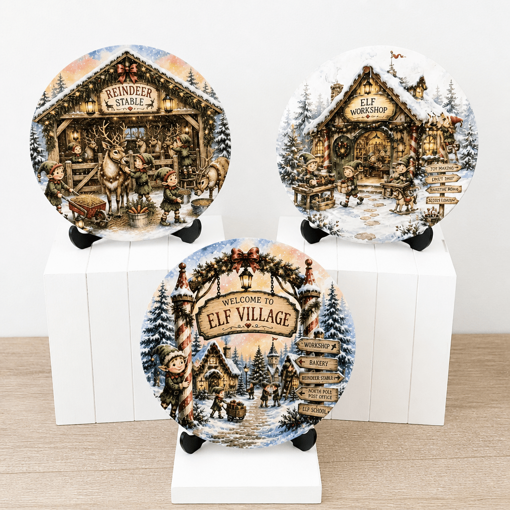 Elf Village Sign Collection - The Cozy Beam