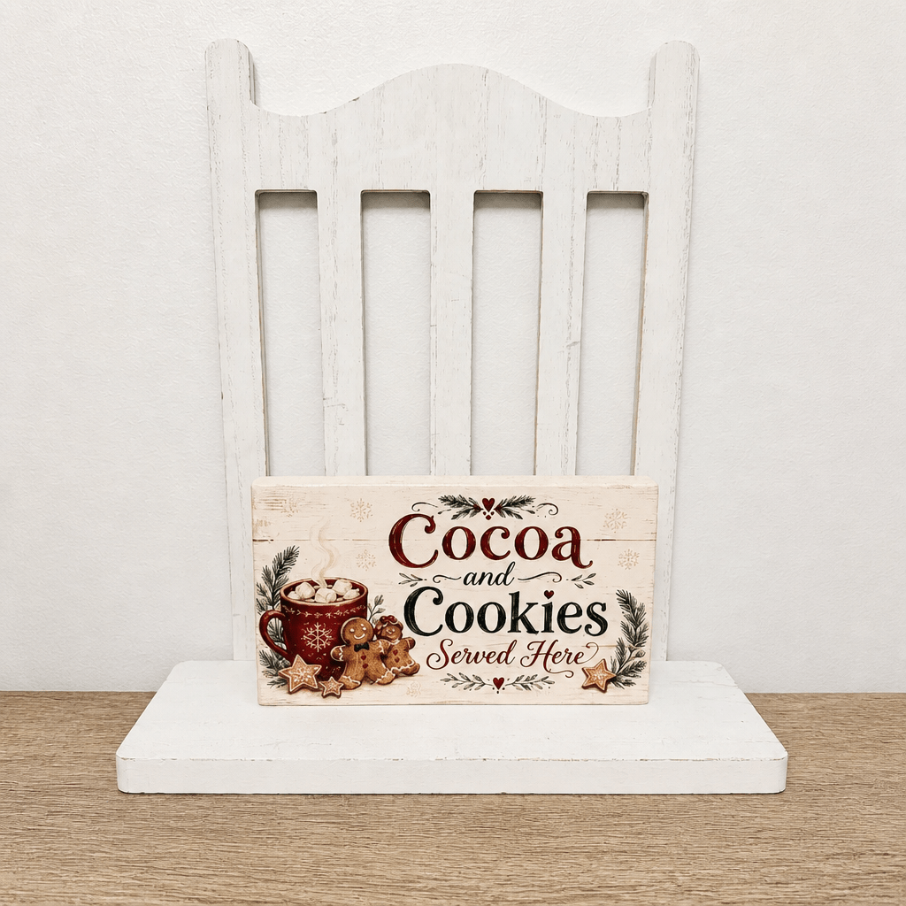 Gingerbread Theme Block Signs - The Cozy Beam