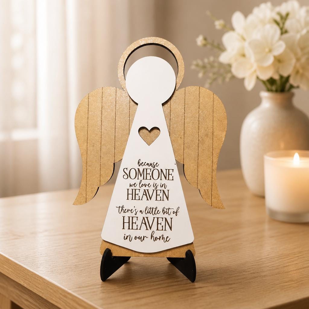 Heaven In Our Home Angel with Stand - The Cozy Beam