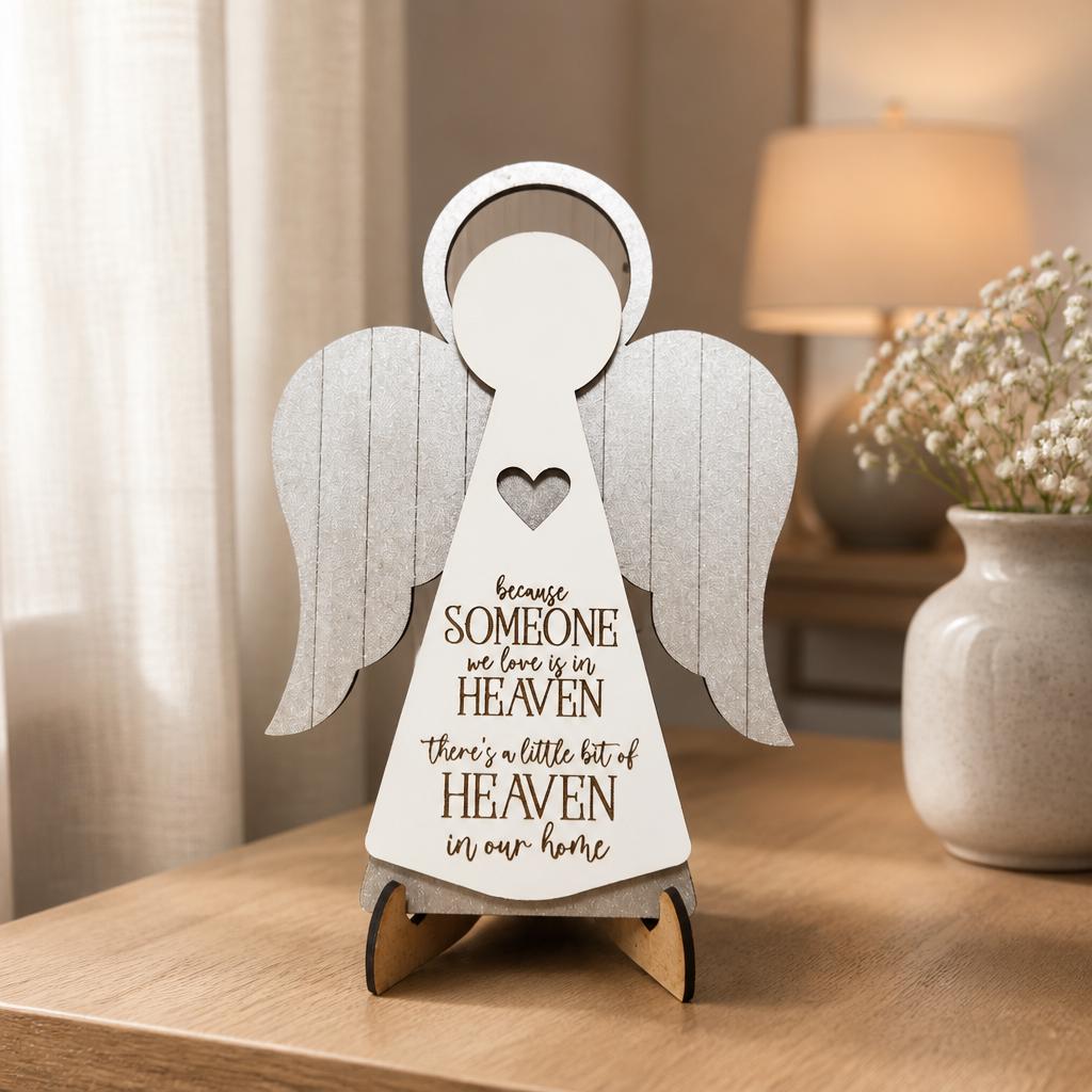 Heaven In Our Home Angel with Stand - The Cozy Beam