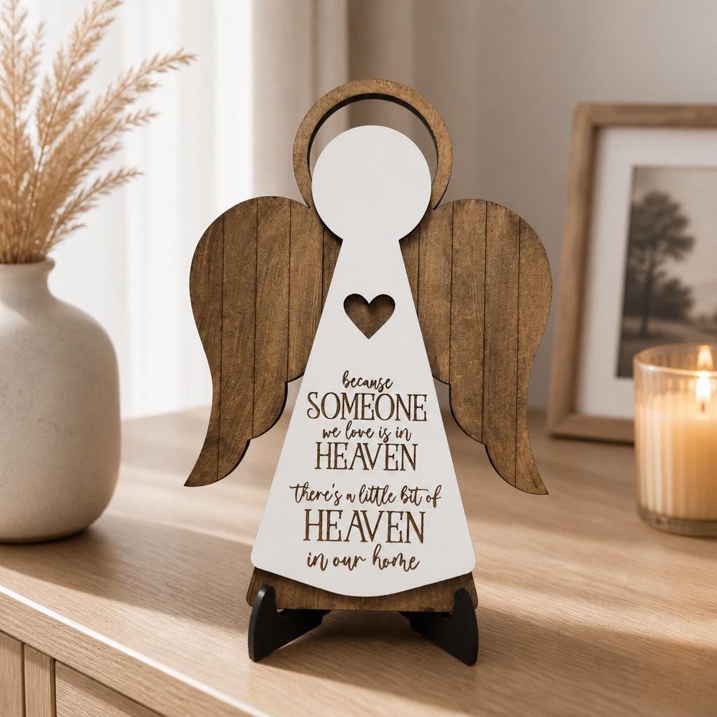 Heaven In Our Home Angel with Stand - The Cozy Beam