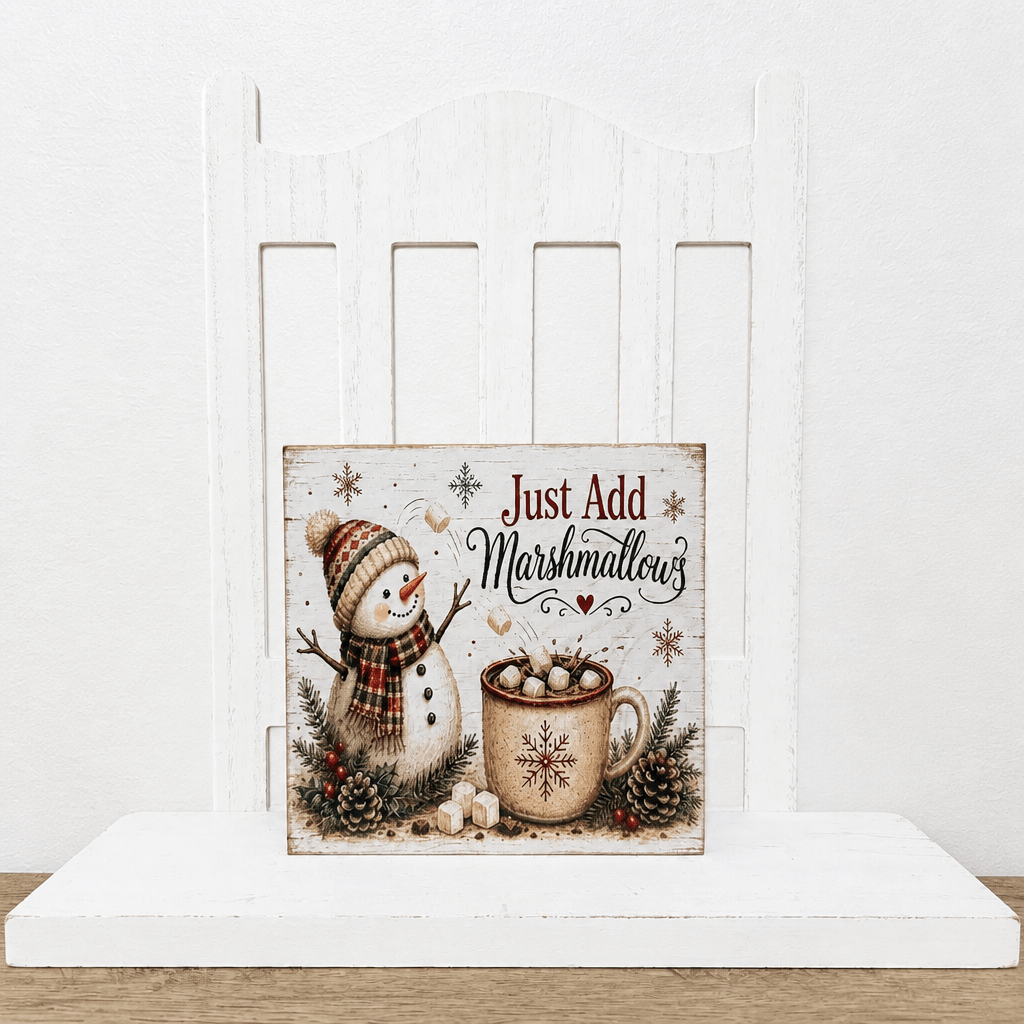 Hot Cocoa Bar Block Signs - The Cozy Beam