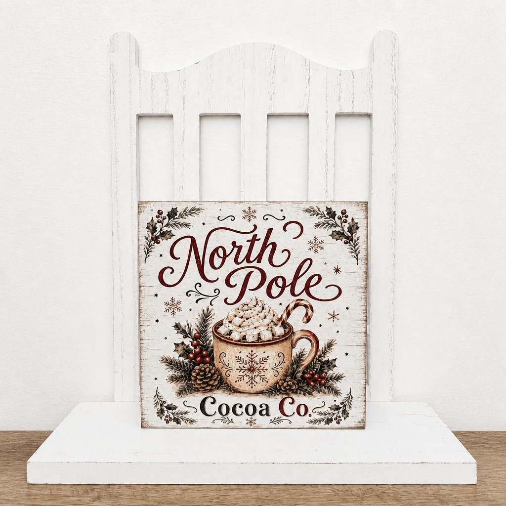 Hot Cocoa Bar Block Signs - The Cozy Beam