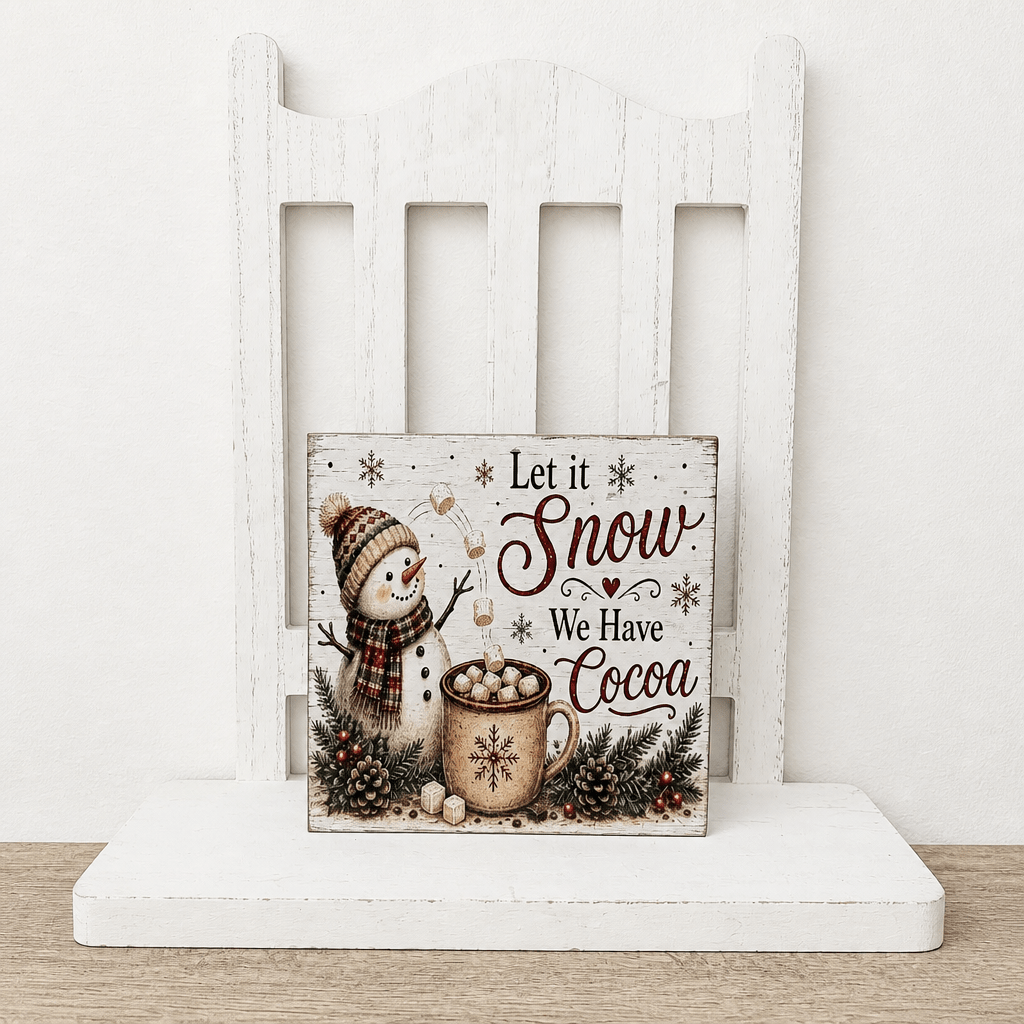 Hot Cocoa Bar Block Signs - The Cozy Beam