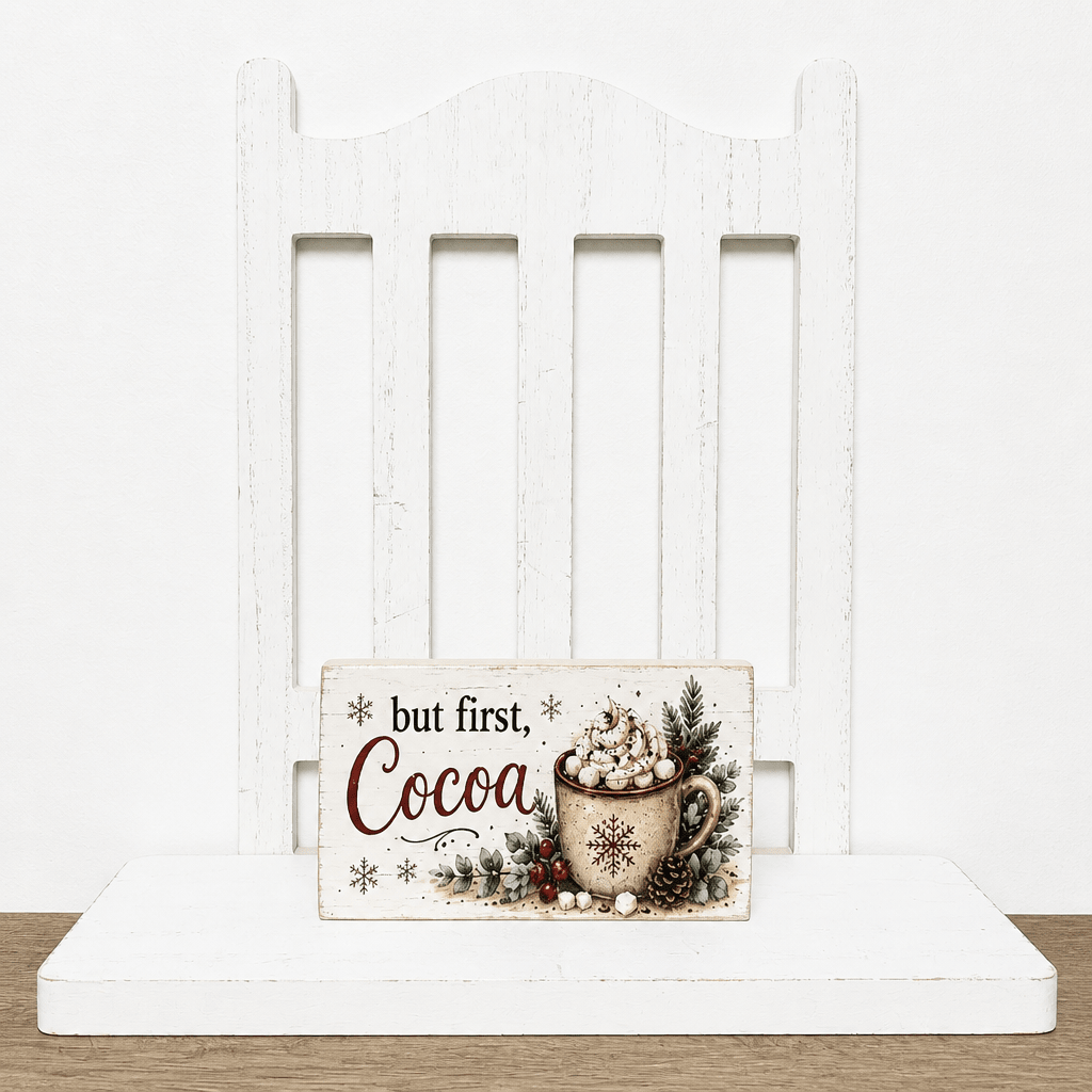 Hot Cocoa Bar Block Signs - The Cozy Beam