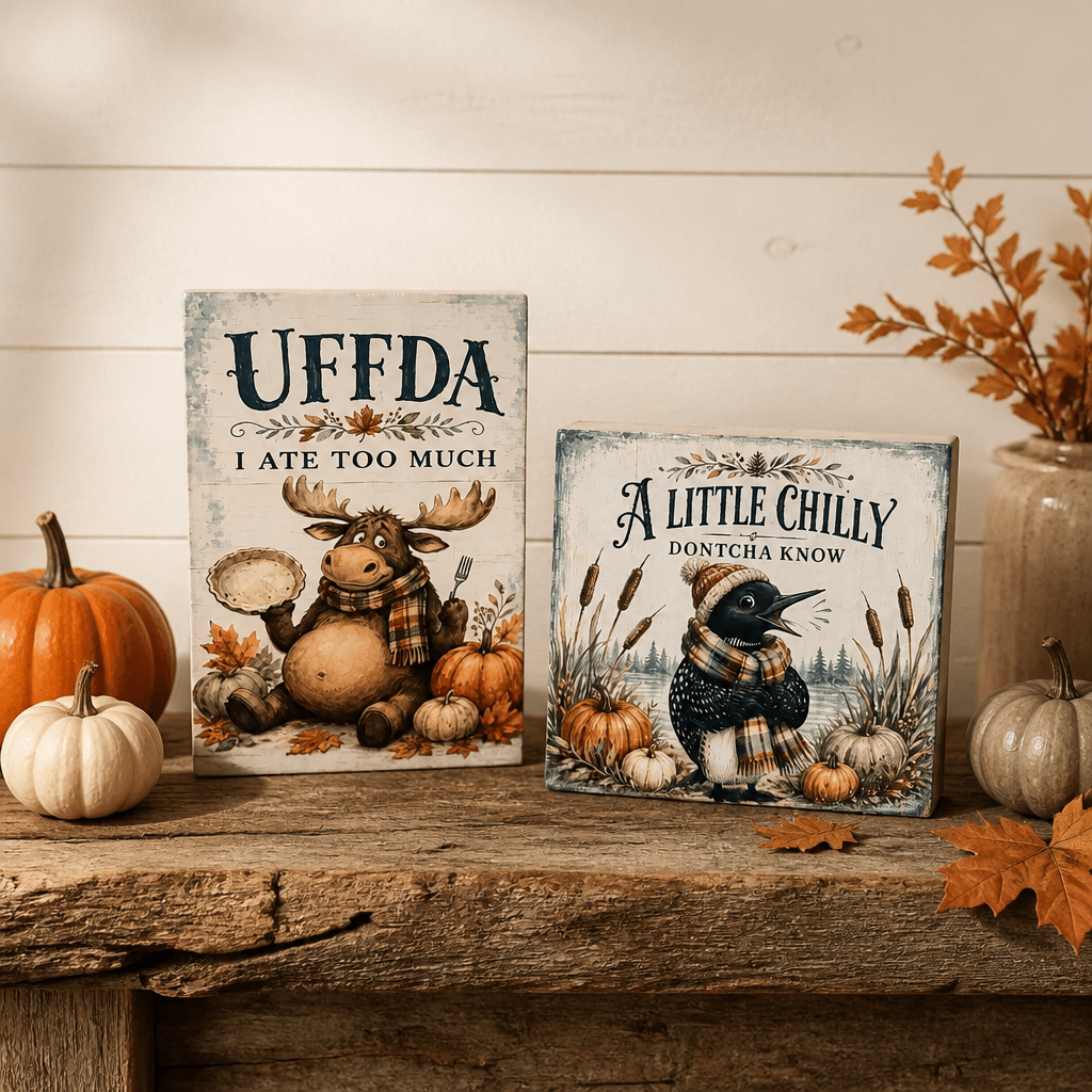 Midwest Fall Block Signs - The Cozy Beam