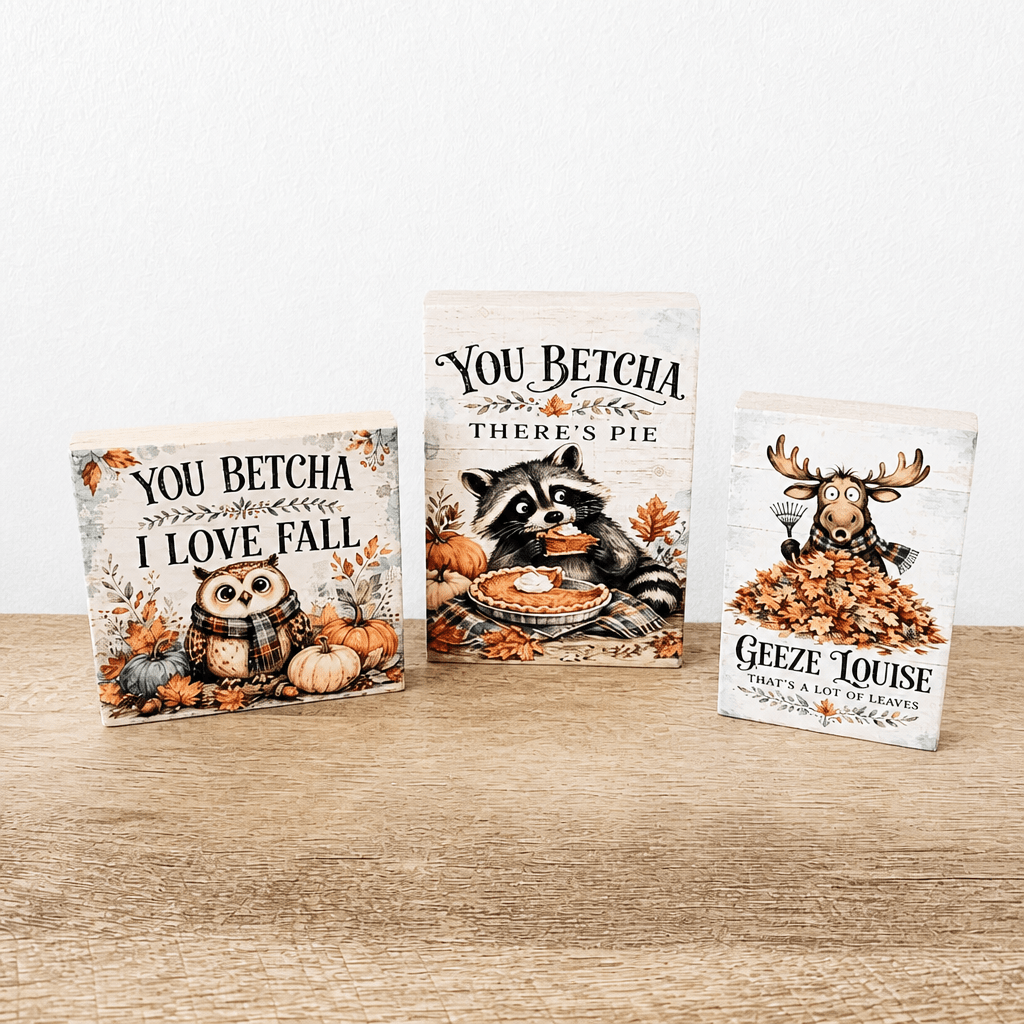 Midwest Fall Block Signs - The Cozy Beam