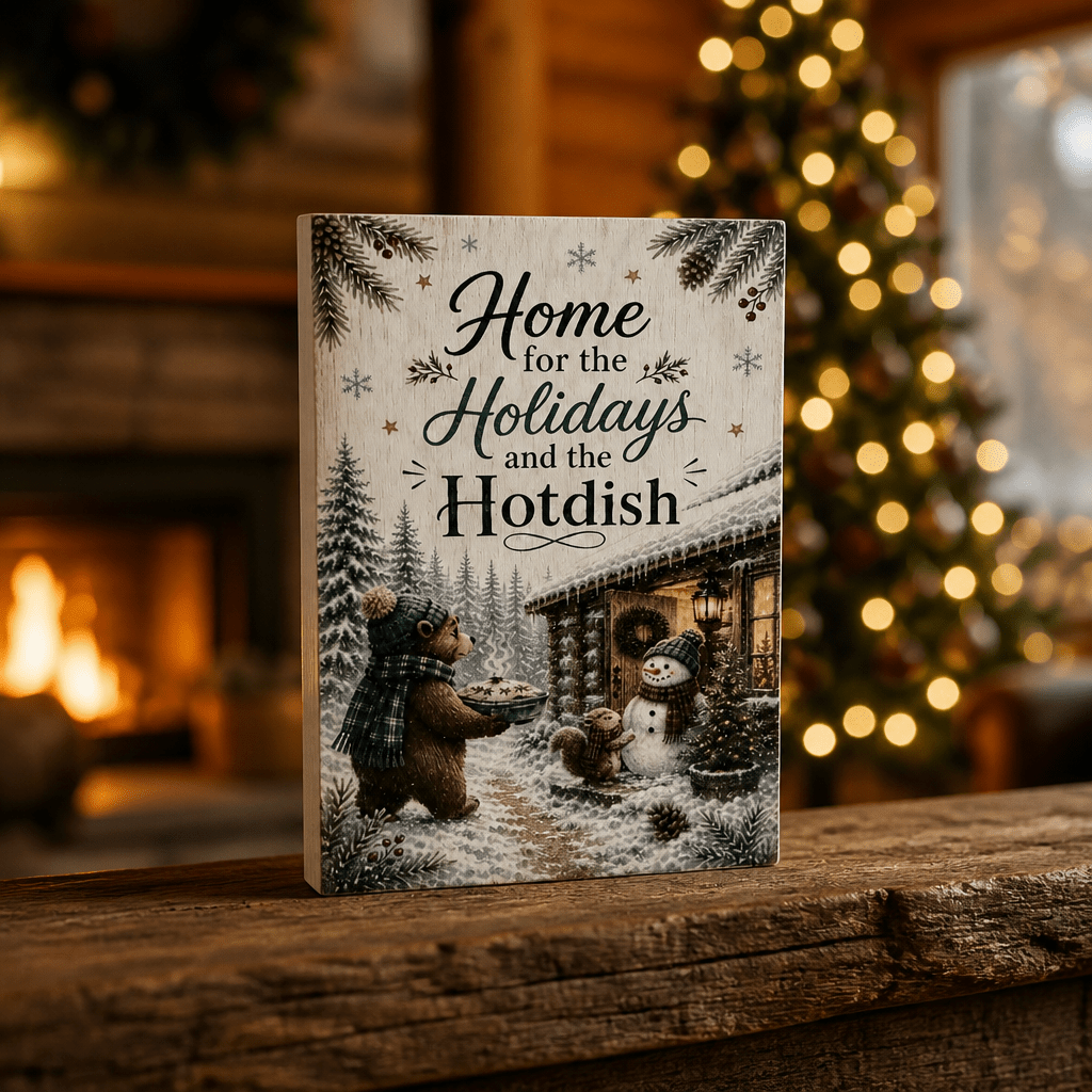 Midwest Winter / Christmas Block Signs - The Cozy Beam