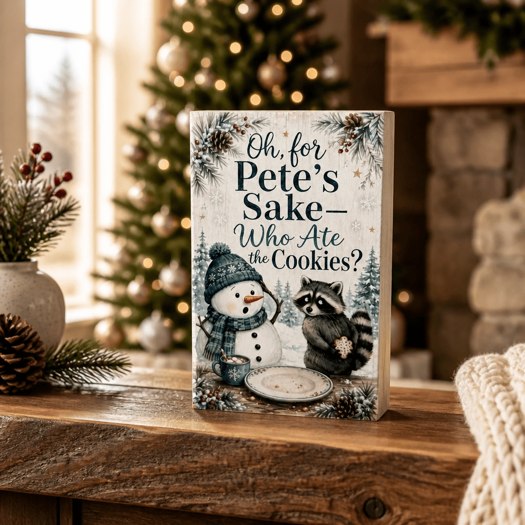 Midwest Winter / Christmas Block Signs - The Cozy Beam