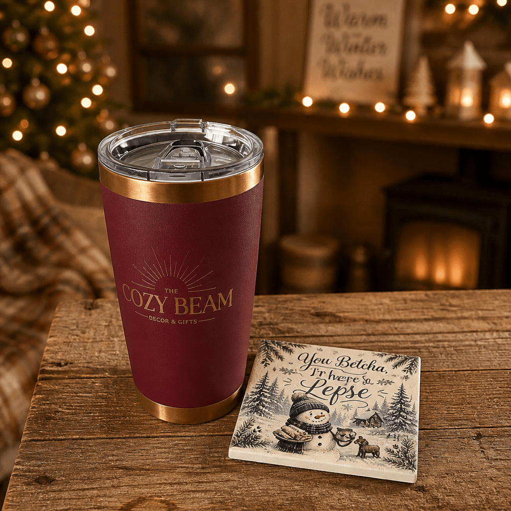 Midwest Winter / Christmas Coasters - The Cozy Beam