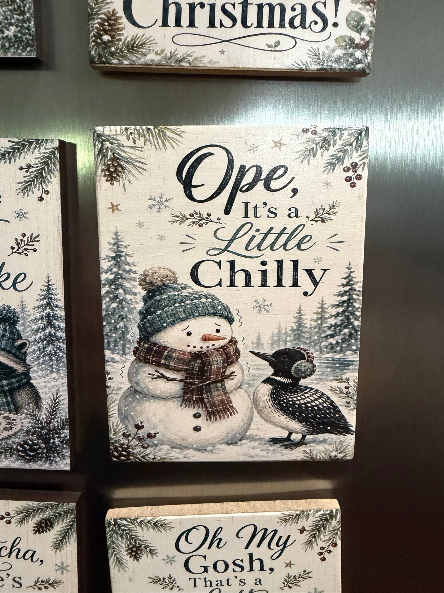Midwest Winter/Christmas Magnets - The Cozy Beam