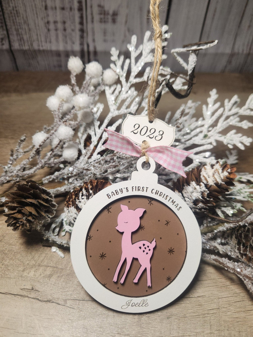 Personalized Baby’s First Christmas Ornament - The Cozy Beam