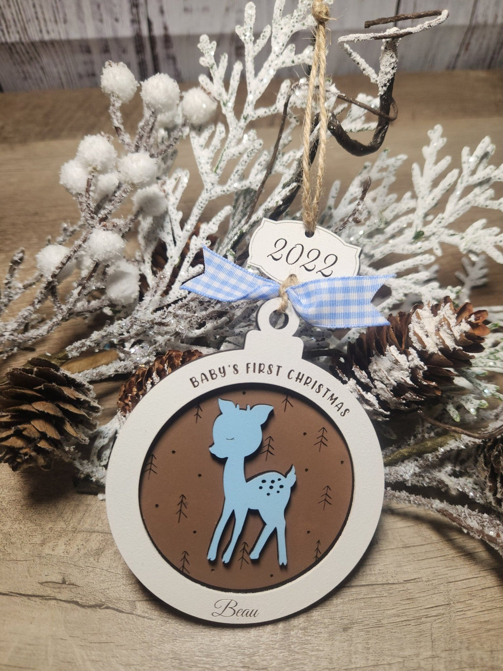 Personalized Baby’s First Christmas Ornament - The Cozy Beam