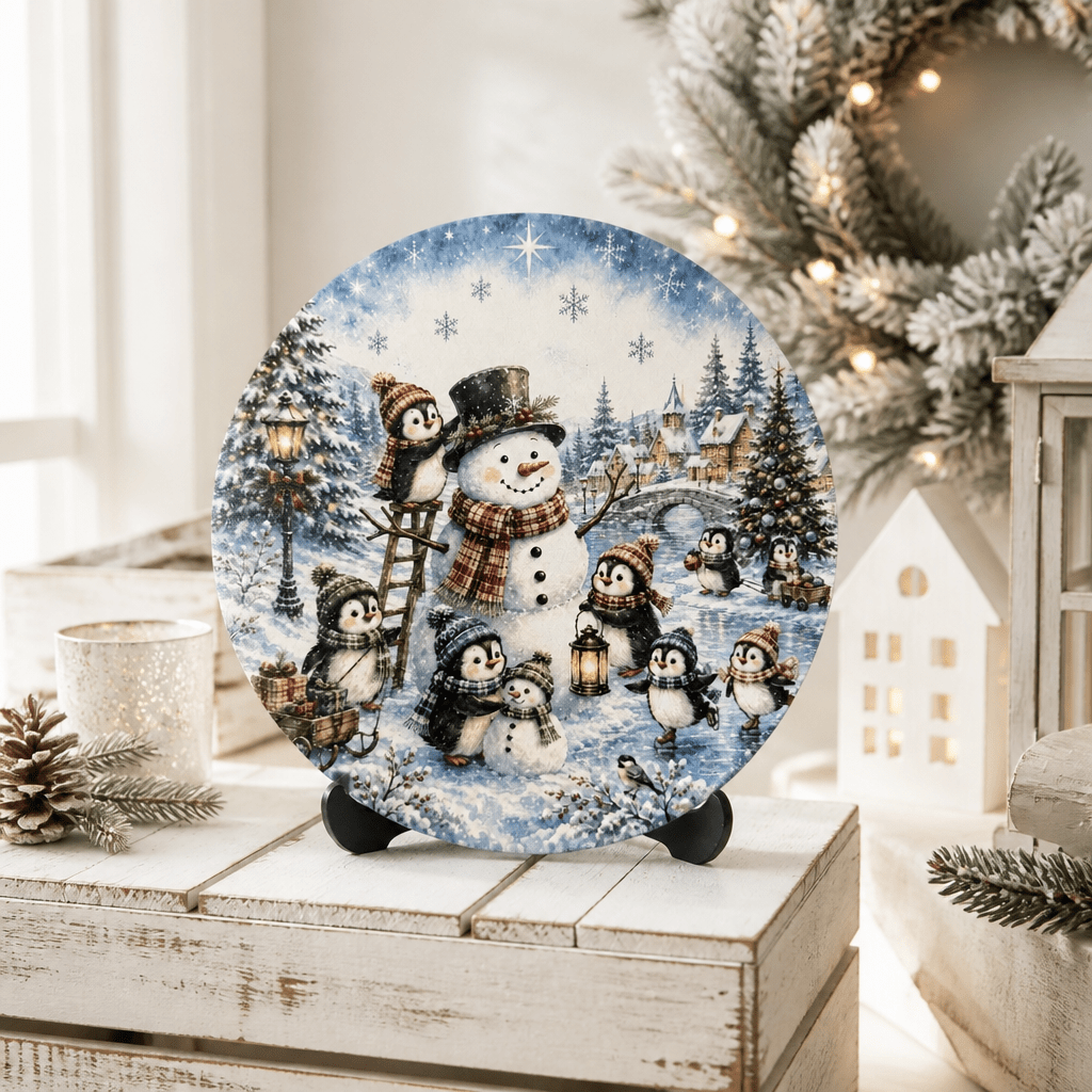 Snowman Penguin Sign Collection - The Cozy Beam