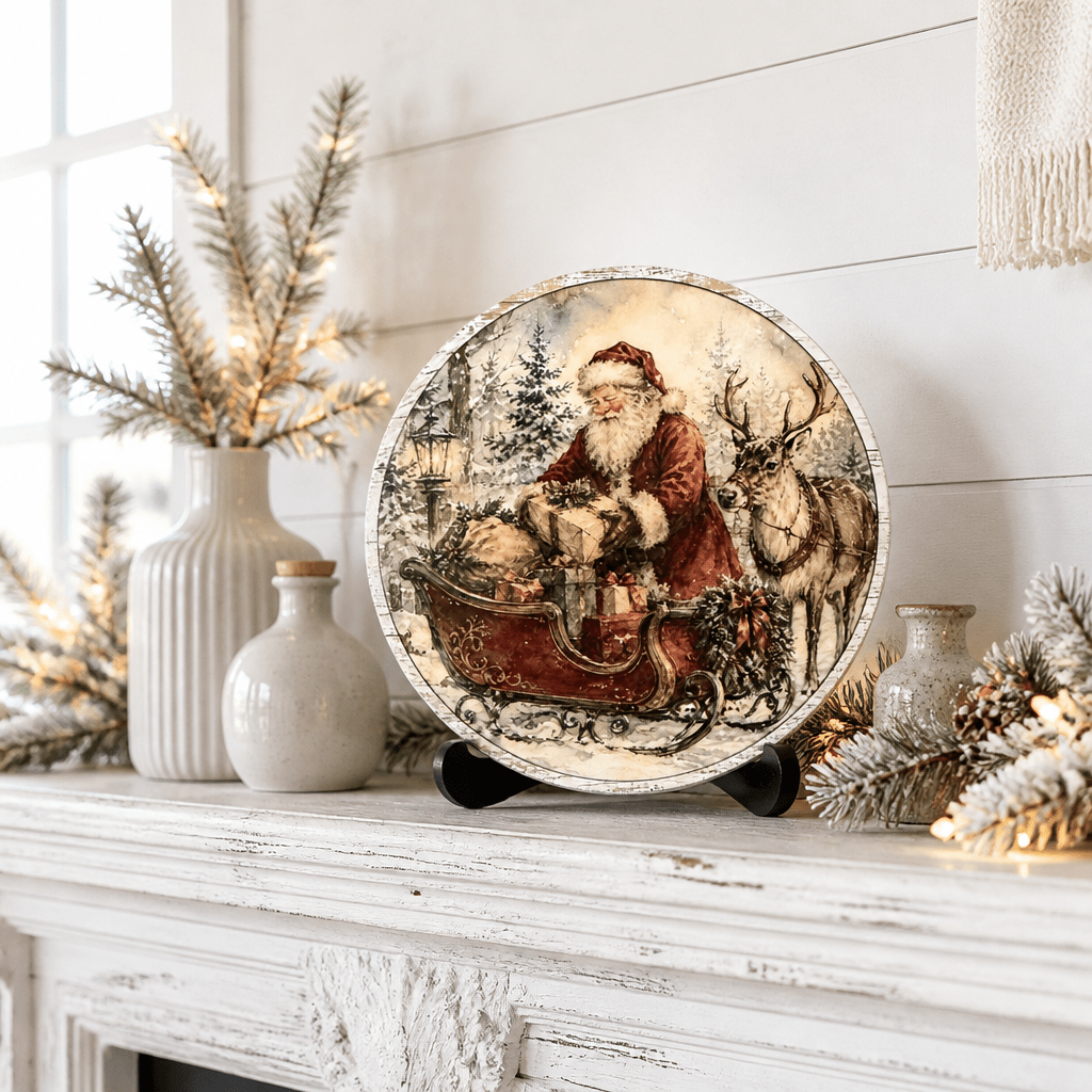 Vintage Santa Sign Collection - The Cozy Beam