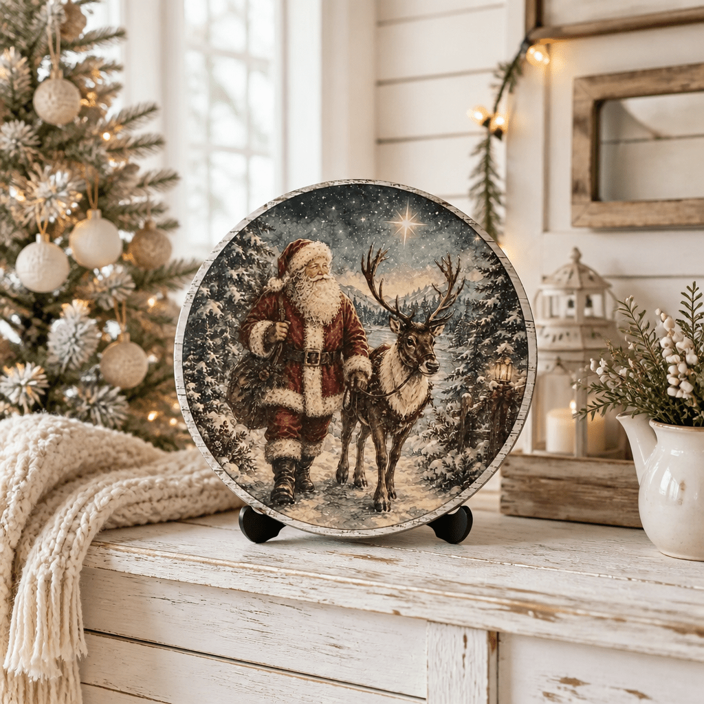Vintage Santa Sign Collection - The Cozy Beam