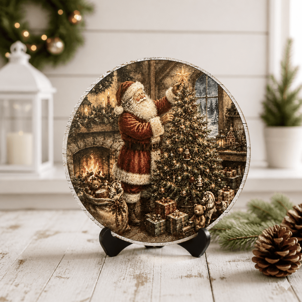 Vintage Santa Sign Collection - The Cozy Beam