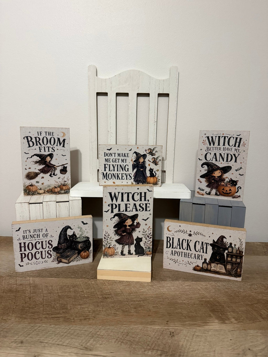 Witch Block Sign Collection - The Cozy Beam