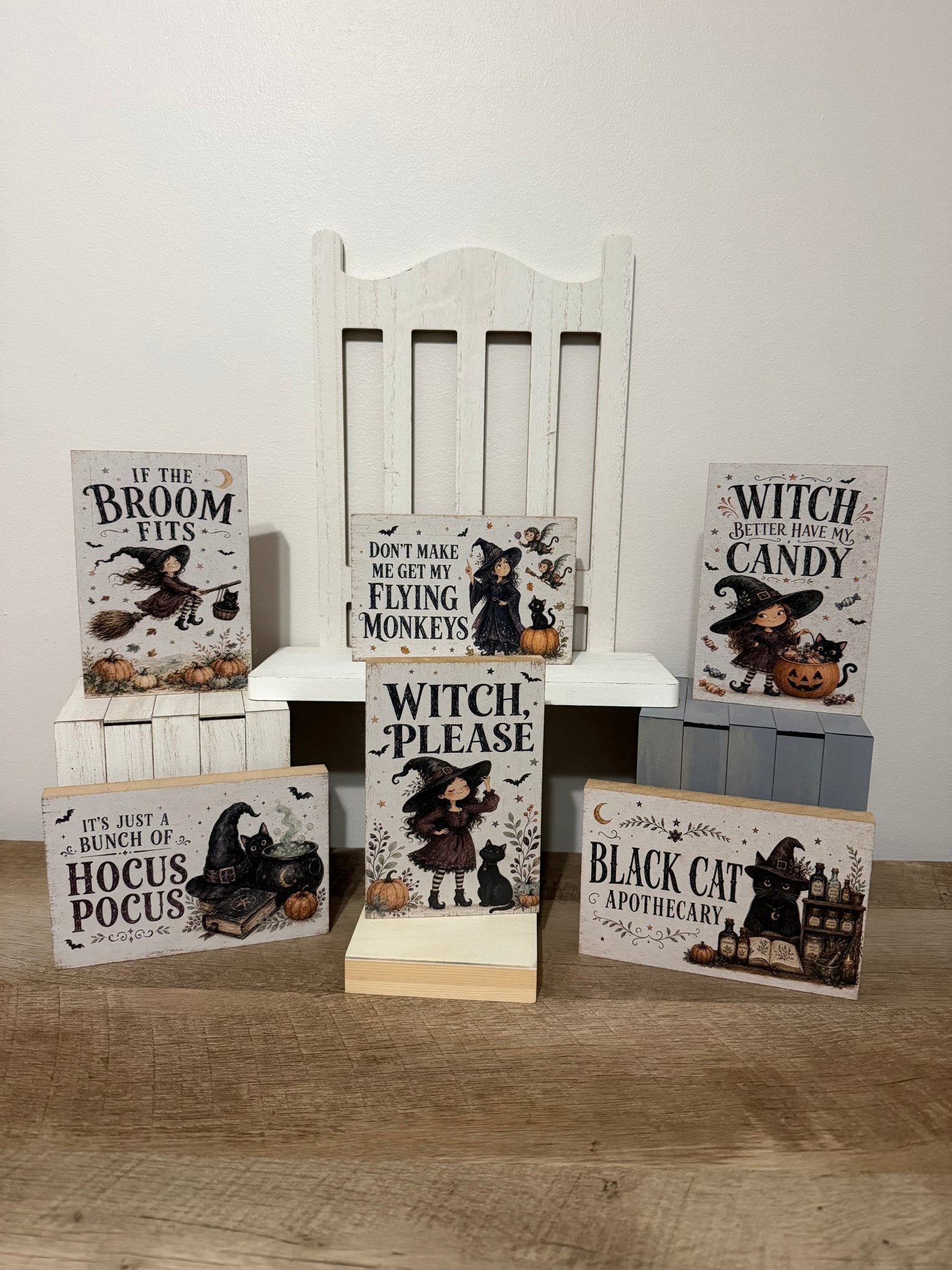 Witch Block Sign Collection - The Cozy Beam
