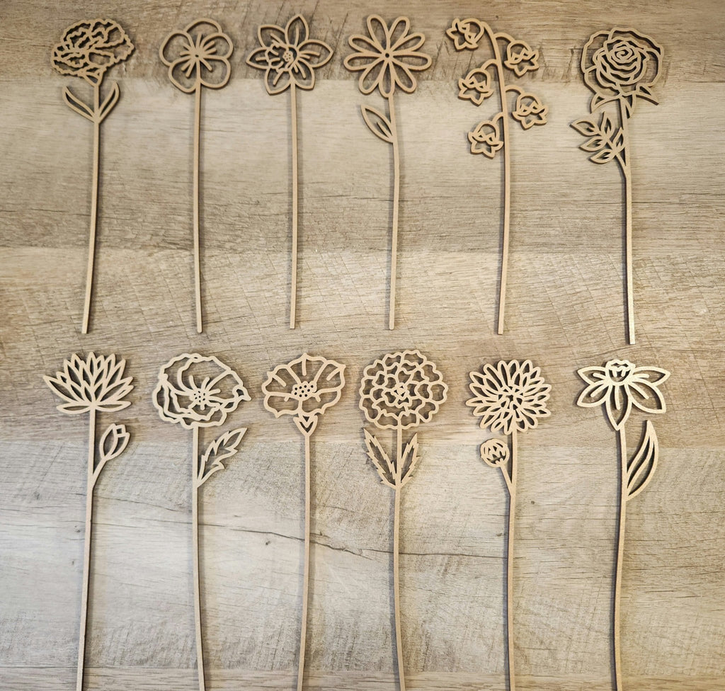 Wood Birth Month Flowers - Forever Flowers - The Cozy Beam