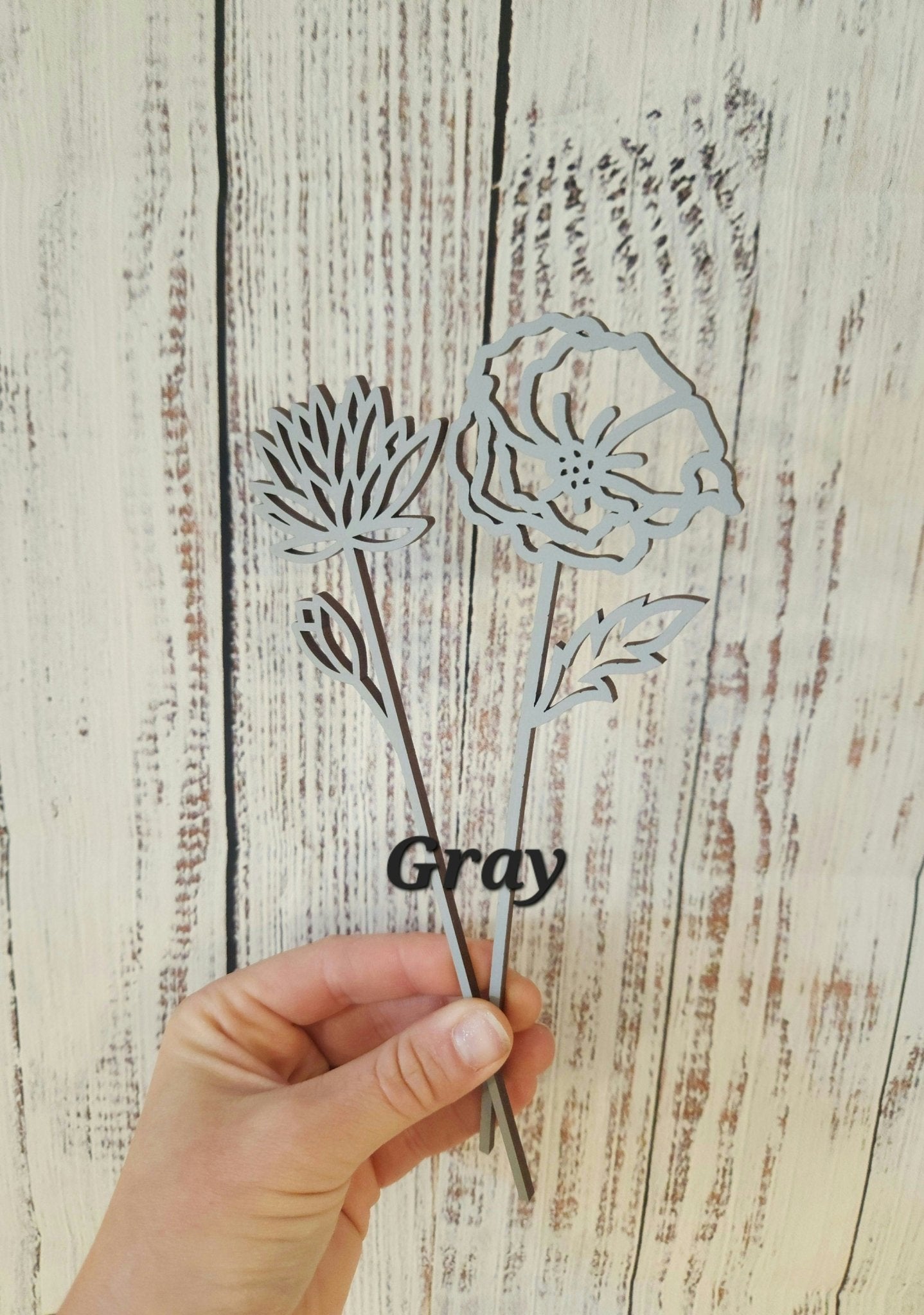 Wood Birth Month Flowers - Forever Flowers - The Cozy Beam