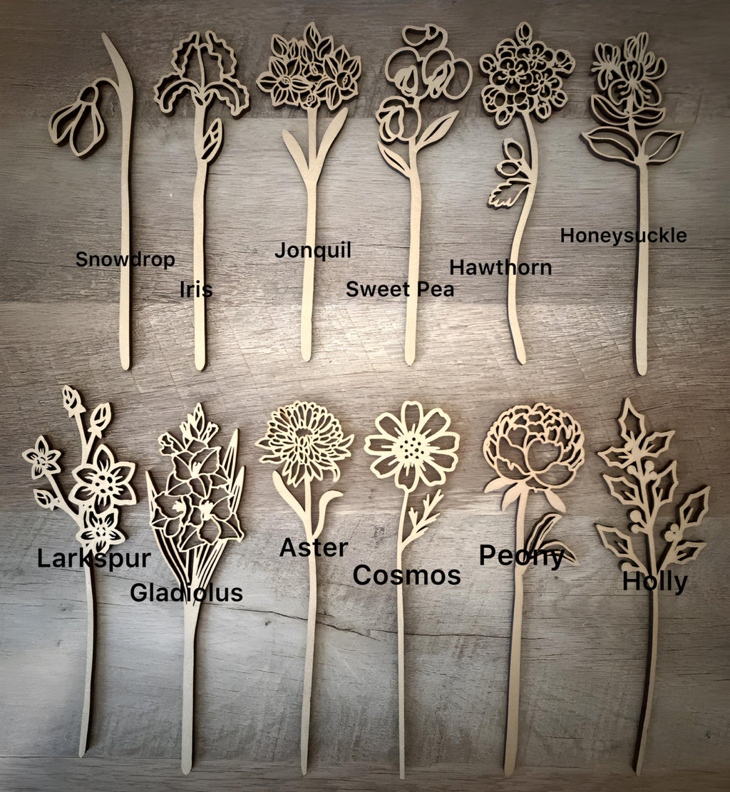 Wood Birth Month Flowers - Forever Flowers - The Cozy Beam
