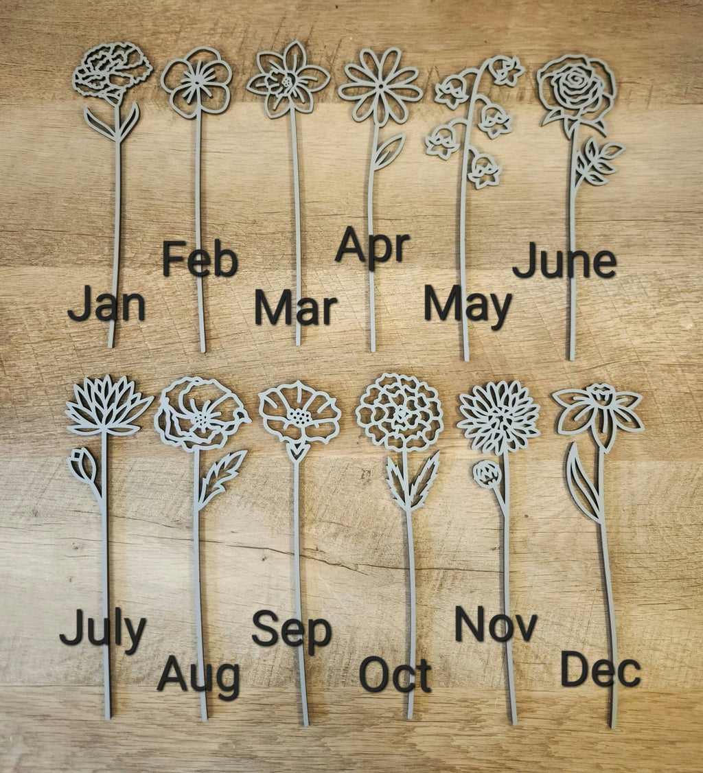 Wood Birth Month Flowers - Forever Flowers - The Cozy Beam