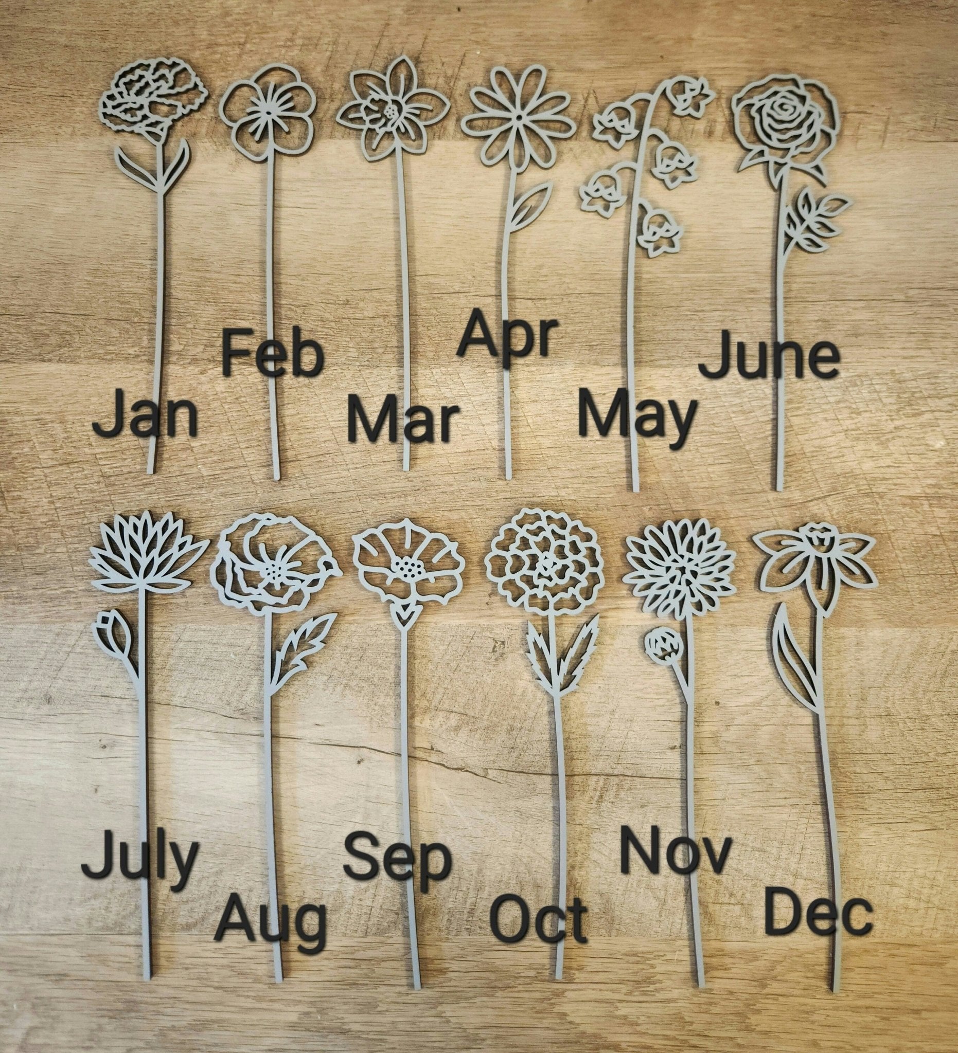 Wood Birth Month Flowers - Forever Flowers - The Cozy Beam