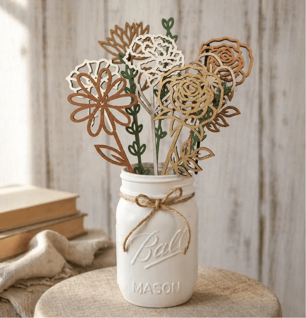 Wood Birth Month Flowers - Forever Flowers - The Cozy Beam